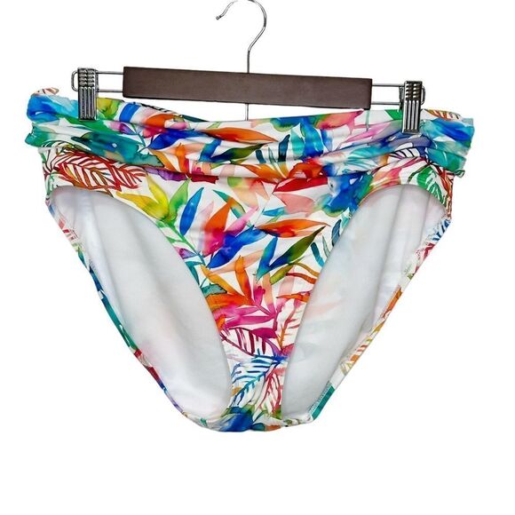 LRL Lauren Ralph Lauren Multicolored Bikini Bottom Size Large - Picture 3 of 5